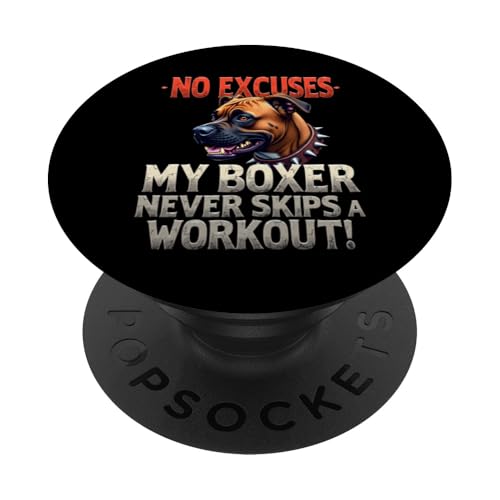 Lustiges Geschenk für Boxer-Hundebesitzer PopSockets Klebender PopGrip von Boxer Dog Fun Designs