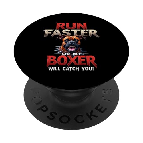 Lustiges Geschenk für Boxer-Hundebesitzer PopSockets Klebender PopGrip von Boxer Dog Fun Designs