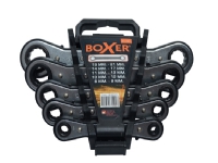 Boxer® Doppelring-Gabelschlüssel-Set mit Ratsche 5 Schlüssel von Boxer