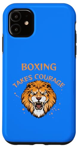 Box-Design, Boxen braucht Mut, Löwe Hülle für iPhone 11 von Boxing Stuff