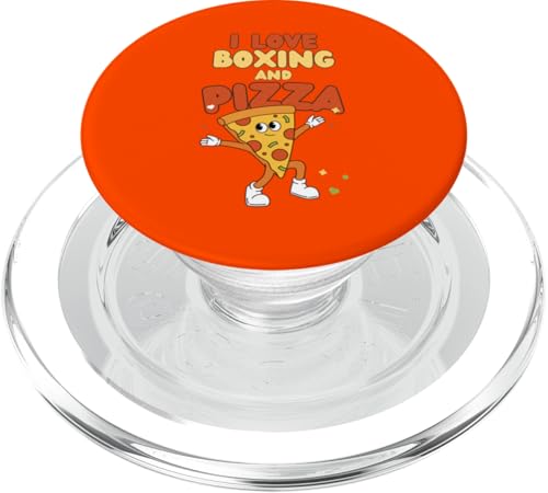 Box-Design, "I Love Boxing And Pizza" PopSockets PopGrip für MagSafe von Boxing Stuff