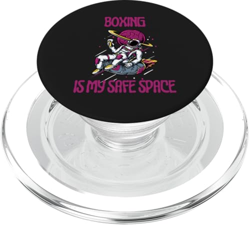 Boxen ist mein sicherer Raum, Astronaut PopSockets PopGrip für MagSafe von Boxing Stuff