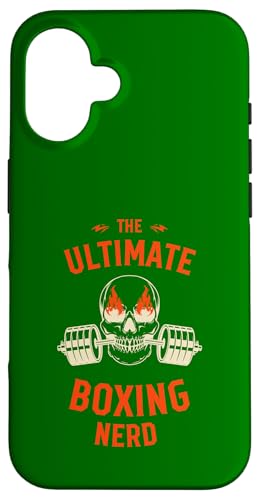 Der ultimative Box-Nerd, Flaming Skull Barbell Hülle für iPhone 16 Der ultimative Box-Nerd, Flaming Skull Barbell Hülle für iPhone 16 von Boxing Stuff