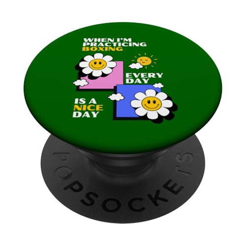 Wenn ich Boxen übe, ist jeder Tag ein schöner Tag, süß PopSockets Klebender PopGrip Wenn ich Boxen übe, ist jeder Tag ein schöner Tag, süß PopSockets Klebender PopGrip von Boxing Stuff