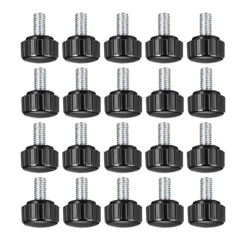 Boxonly Rändelschraube für Säge, Bohrmaschine, Drehmaschine und Fräsvorrichtungen, Verpackungsmaschinen, Druckgeräte, Klemmknöpfe, Handschraube, M5 x 10 mm, 20 Stück von Boxonly