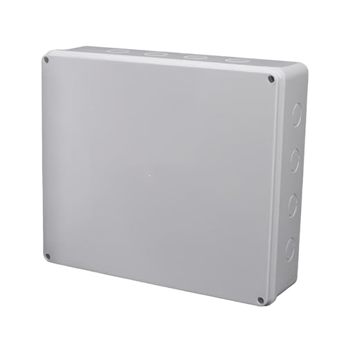 IP65 Abzweigdose, weiß, 400 mm x 350 mm x 120 mm, ABS-Gehäuse, Außenbeleuchtung, Kabelanschluss mit Löchern IP65 Abzweigdose, weiß, 400 mm x 350 mm x 120 mm, ABS-Gehäuse, Außenbeleuchtung, Kabelanschluss mit Löchern von Boxonly