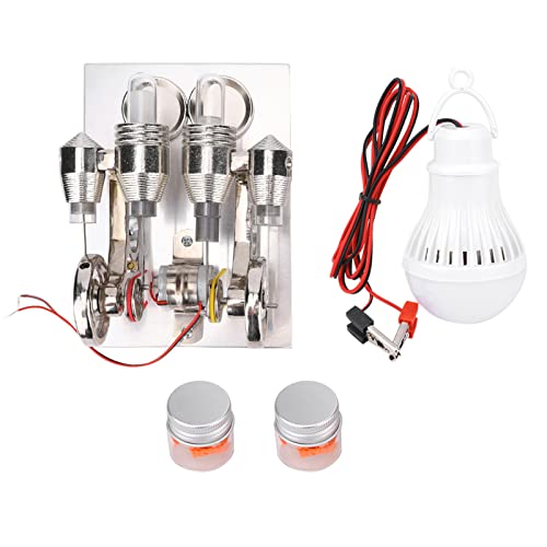 4-Zylinder-Stirlingmotor Miniatur-Heißluftstromgenerator Physiklabor-Unterrichtsmodell von Boxwizard