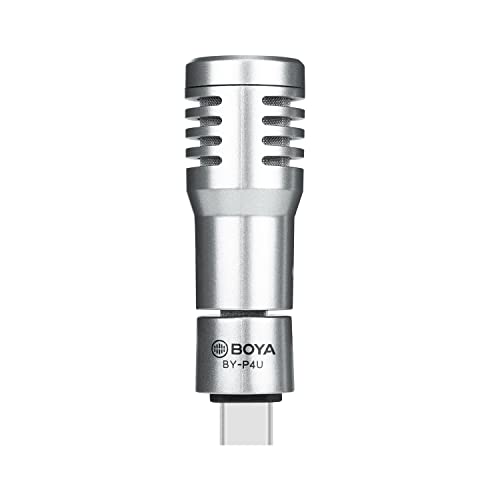 BOYA Externes tragbares Mini-Mikrofon für Android-Handy, Smartphone, Plug and Play, professionelles Typ-C-Kondensator-Mikrofon, USB-C-Mikrofone für Videoaufnahmen, Streaming, YouTube, Vlogging BY-P4U BOYA Externes tragbares Mini-Mikrofon für Android-Handy, Smartphone, Plug and Play, professionelles Typ-C-Kondensator-Mikrofon, USB-C-Mikrofone für Videoaufnahmen, Streaming, YouTube, Vlogging BY-P4U von BOYA