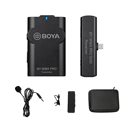 BOYA WM4 PRO-K3 2,4 GHz Ultrakompaktes Vlog-Mikrofon für iPhone 11 x 8 7 6, iPad, iPod YouTube Video Facebook Livetream Vlog von Boya