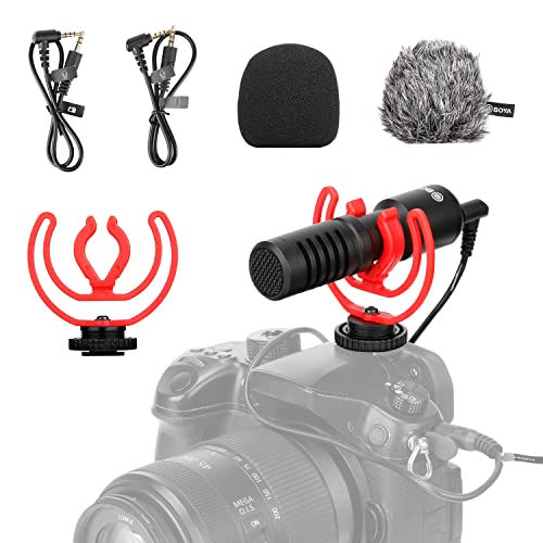 BOYA by-MM1 Mini-Niere Mikrofon Mic Elektret Kondensator + Aluminium Telefon Clip Kit für iPhone 6/6 Plus / 5/5 Plus Samsung Huawei Smartphone Video Sound Recording von Boya