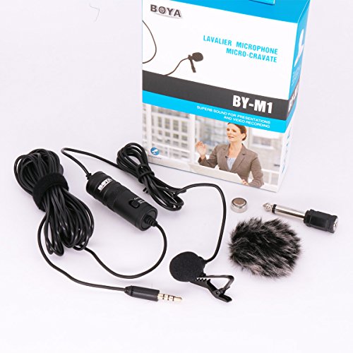 BOYA by by-M1 Lavalier Mikrofon für iPhone mit 3,5 mm Adapter Kabel für Kopfhörer Monitor und Mikrofon für Smartphones iPhone DSLR-Kameras PC Interview Vlogging Livestreaming BOYA by by-M1 Lavalier Mikrofon für iPhone mit 3,5 mm Adapter Kabel für Kopfhörer Monitor und Mikrofon für Smartphones iPhone DSLR-Kameras PC Interview Vlogging Livestreaming von BOYA