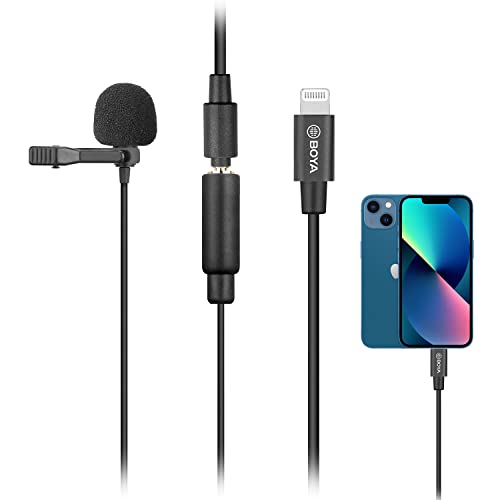 BOYA Lavalier Lightning Mikrofon für iOS iPhone 13 Vlog, 6M by-M2 Universalmikrofon mit Lightning Connector Adapter für iPhone 11 10X 8 7 Mac YouTube Video Facebook Live BOYA Lavalier Lightning Mikrofon für iOS iPhone 13 Vlog, 6M by-M2 Universalmikrofon mit Lightning Connector Adapter für iPhone 11 10X 8 7 Mac YouTube Video Facebook Live von BOYA