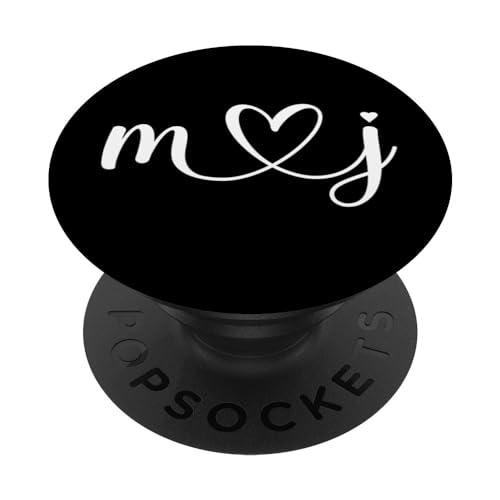 M Liebe J Braut Freund & Freundin M Buchstabe und J Brief PopSockets mit austauschbarem PopGrip von PopSockets