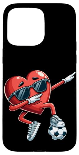 Hülle für iPhone 15 Pro Max Lustiges Dabbing-Herz, Fußballspiel, Kinder, Jungen, Valentinstag Hülle für iPhone 15 Pro Max Lustiges Dabbing-Herz, Fußballspiel, Kinder, Jungen, Valentinstag von Merch von Amazon