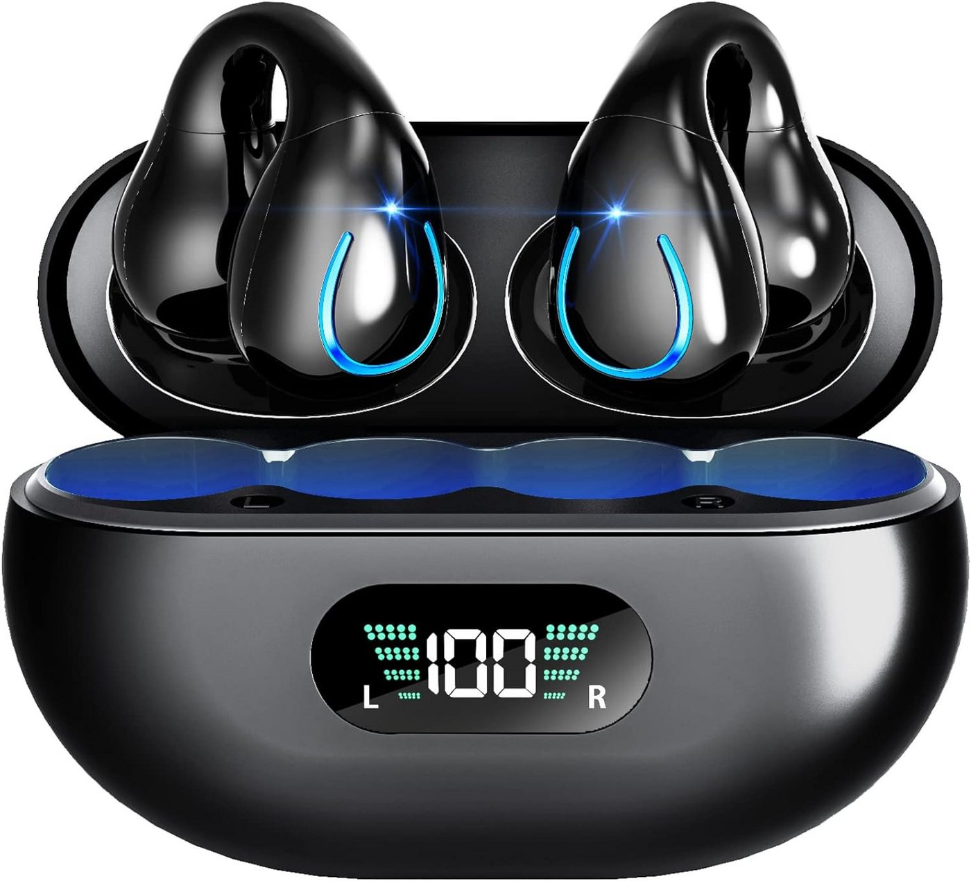 Boytond Bluetooth 5.3 Kabellose Sport Noise Cancelling In-Ear-Kopfhörer (Schnurlose Ohrhörer für kabelloses Musikhören mit stabiler Bluetooth 5.3 Verbindung., mit HD Mikrofon, 36H Deep Bass Earbuds Ohrhörer IP7 Wasserdicht) von Boytond