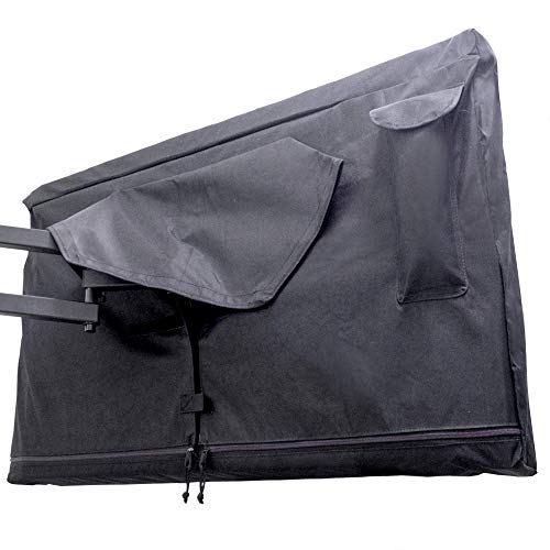 Bozzcovers Outdoor TV-Abdeckung 60-65 Zoll – mit Reißverschluss, wetterfest, wasserdicht, 360-Grad-Schutz, weiche und kratzfeste Innenseite, Schwarz von Bozzcovers