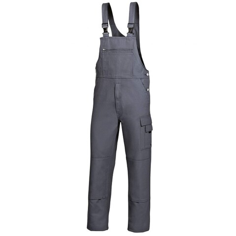 Bp Basic-Latzhose Aus Baumwoll E Mit Kniepolstertaschen, Dunk von Bp