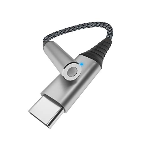 Adapter USB C auf Klinke, USB Typ C auf 3,5mm Kopfhörer Adapter Aux Audio Kable Dongle, Hi Res DAC Chip,Kompatibel mit Samsung Galaxy S23,iPad Pro(32 Bit/384 Hz) von Bphuny
