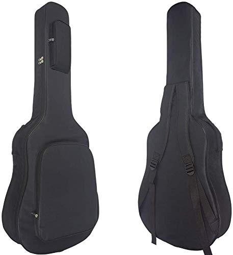 Bprtcra 40 41 Zoll Akustikgitarrentasche, Wasserdichte Gitarrentasche 6Mm Polsterung mit Rückenbügelschlaufe Große Tasche Schulter Verdickte Gitarrentasche (Type A) von Bprtcra