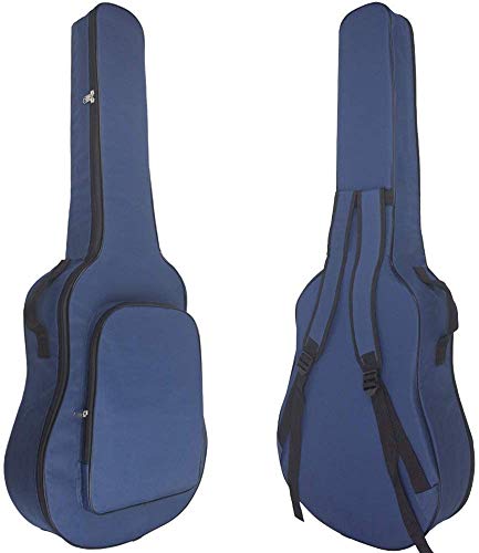 Bprtcra 40 41 Zoll Akustikgitarrentasche, Wasserdichte Gitarrentasche 6Mm Polsterung mit Rückenbügelschlaufe Große Tasche Schulter Verdickte Gitarrentasche (Type D) von Bprtcra