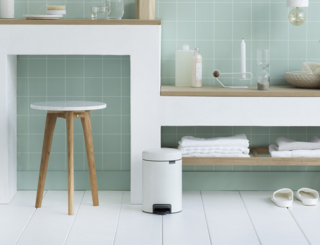 Brabantia 112126 Mülleimer 3 l Rund Weiß (11 21 26) von Brabantia