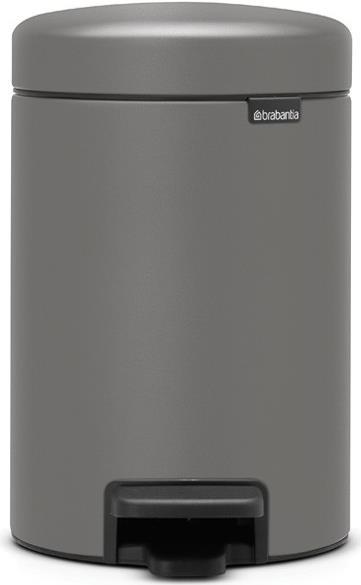 Brabantia 126260 Mülleimer 3 l Rund Kunststoff Grau (126260) von Brabantia