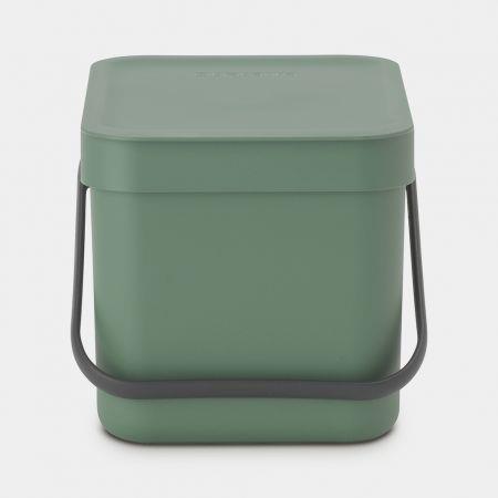 Brabantia 129841 Mülleimer 6 l Quadratisch Kunststoff Grün (129841) von Brabantia