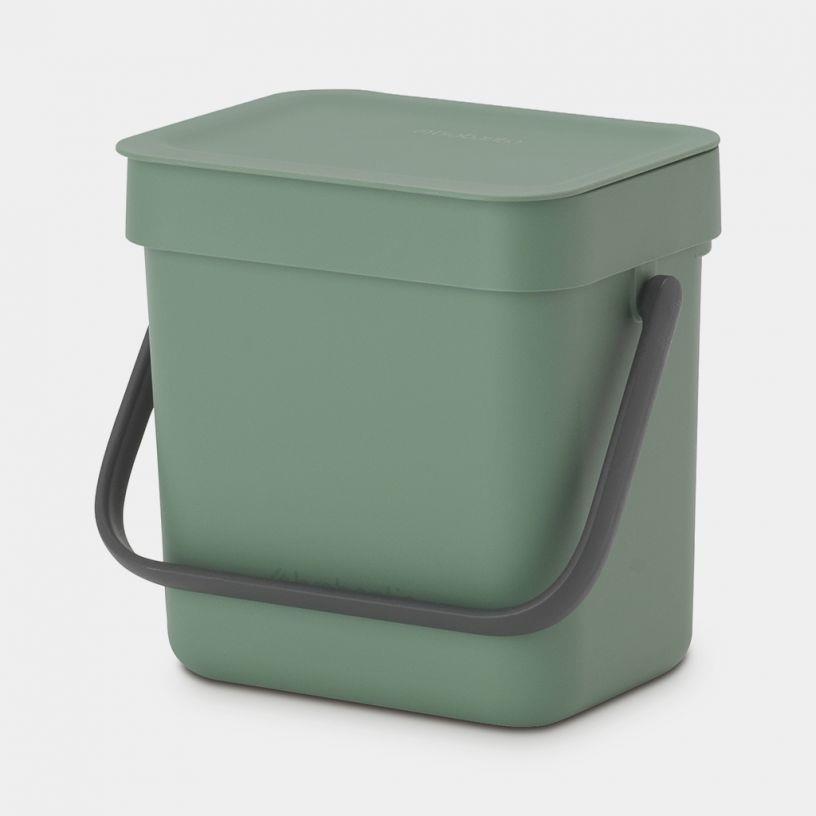 Brabantia 129865 Mülleimer 3 l Rechteckig Kunststoff Grün (129865) von Brabantia