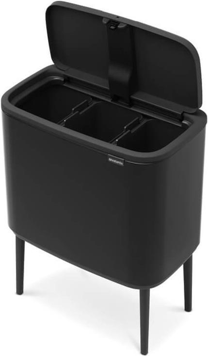 Brabantia 316067 Mülleimer 33 l Rechteckig Edelstahl Schwarz (31 60 67) von Brabantia