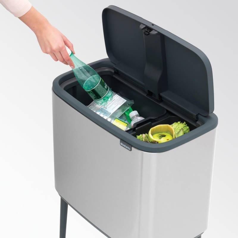 Brabantia 316227 Mülleimer 34 l Rechteckig Kunststoff - Stahl Edelstahl (31 62 27) von Brabantia