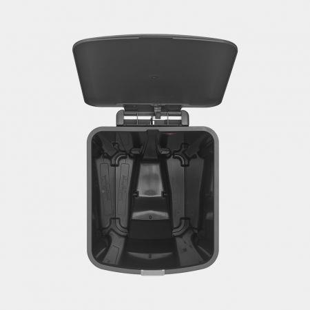 Brabantia 800023 Mülleimer 40 l Ecke Grau (800023) von Brabantia