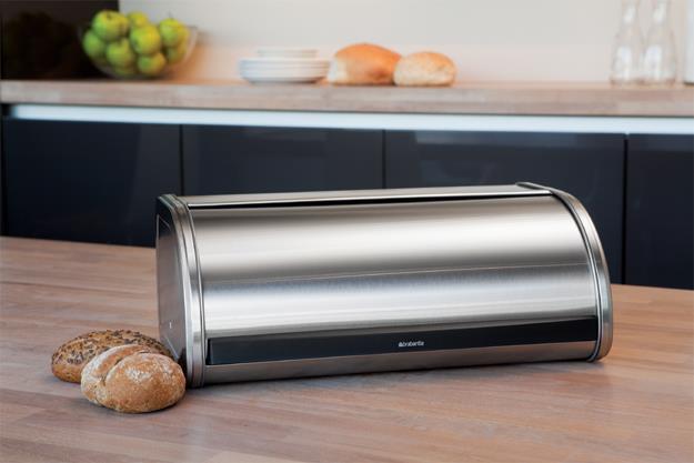 Brabantia Matt Steel Roll Top Bread Bin Rechteckig Edelstahl 1 Stück(e) (8710755348921) von Brabantia