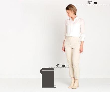 Brabantia NewIcon - 12 l - Rund - Blau - Terrasse - Belgien - 25,1 cm (202483) von Brabantia