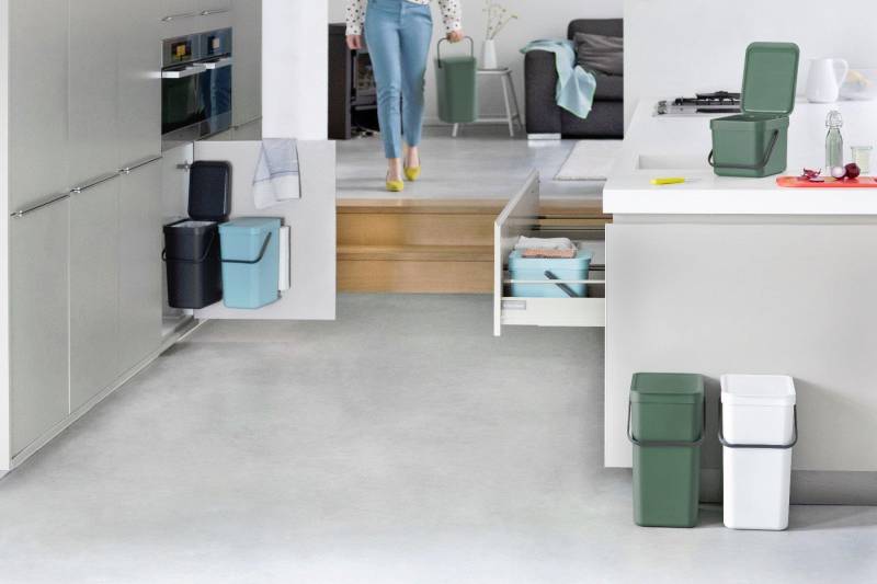 Brabantia Sort & Go Waste Bin 3 l 1 Korb/Körbe Grün (211683) von Brabantia