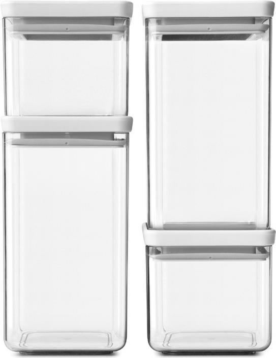 Brabantia Tasty+ Einmachglas Quadratisch Kunststoff Grau - Transparent (12 25 69) von Brabantia