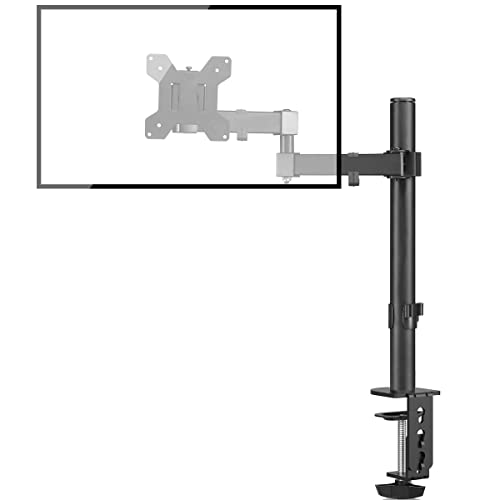 Bracwiser Monitor Halterung, Arm für 13-32 Zoll LCD LED Bildschirme bis 10kg, Höhenverstellbar Bildschirmhalterung, 2 Montageoptionen, VESA 75x75/100x100, 1 Monitor (MD7421) von Bracwiser