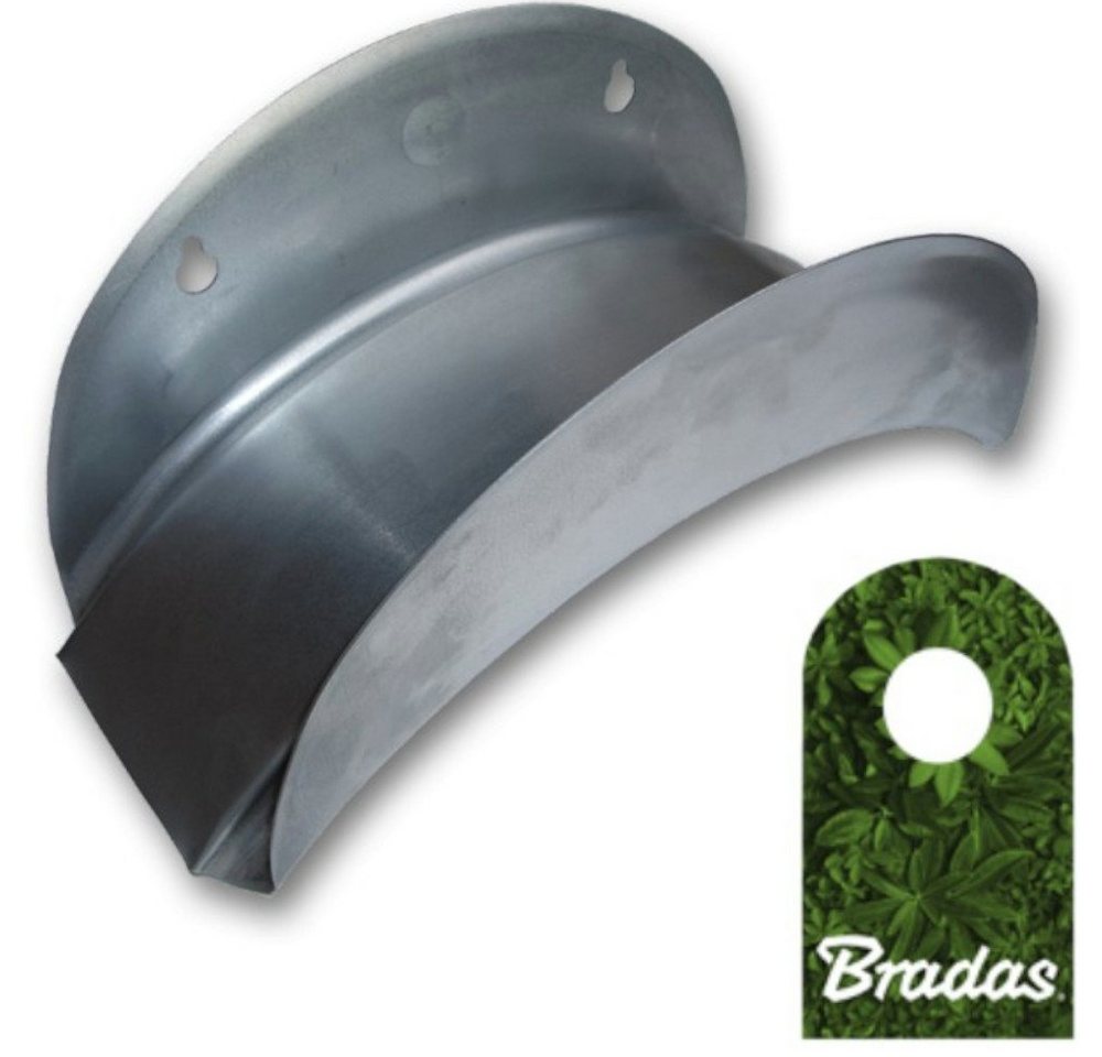 Bradas Wandhalter Wandschlauchhalter aus Metall silber für Gartenschlauch ECO-WF114, (1-St) Bradas Wandhalter Wandschlauchhalter aus Metall silber für Gartenschlauch ECO-WF114, (1-St) von Bradas