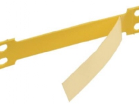 BRADY Laminatbalken gelbes Markierungsfeld 55x15 mm, gesamt 103x15 mm1 Packung mit 100 Stück von Brady
