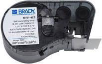 Brady, M-51-427, selbstlaminierendes Vinyl, Weiß/Transparent, 25,4 x 19,05(63,5) mm, permanent, für Kabeldurchmesser von 6-14mm (110 E.) (131579) von Brady