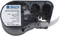 Brady, MC-375-595-WT-BK, Vinyl, Schwarz auf Weiß, 9,53mm x 7,62m, Endlos (139923) von Brady