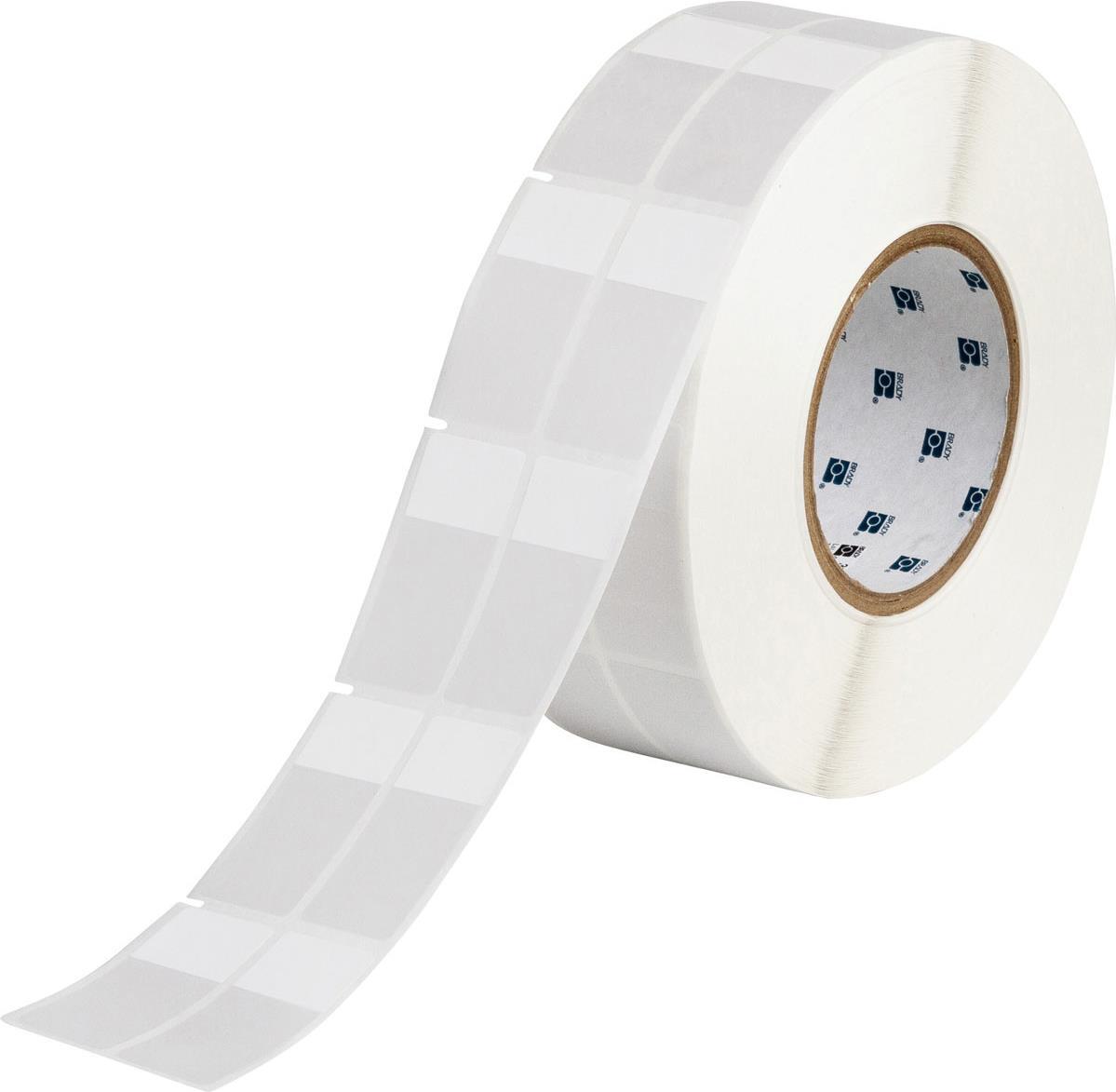Brady, THT-75-427-3, selbstlaminierendes Vinyl, Weiß/Transparent, 25,4 x 19,05(57,15)mm, permanent, 2-bahnig, max. Kabeldurchm. 12mm(3000 E.) (030349) von Brady