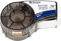 Brady 121016 - Schwarz - Weiß - Selbstklebendes Druckeretikett - Polypropylen (PP) - Wärmeübertragung - Quadratisch - BMP21-PLUS - BMP21 - ID PAL - LABPAL - BMP21-LAB (121016) von Brady