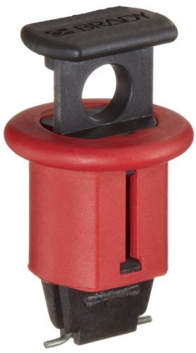 Brady 90844 Miniatur-Leitungsschutzschalter-Verriegelungssysteme, 24,13 mm x 41,7 mm x 24,10 mm x 13,72 mm, POS, Rot von Brady