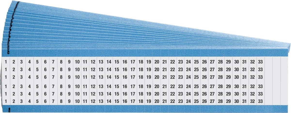 Brady People WM-1-33-PK Rechteck Blau - Weiß 825Stück(e) selbstklebendes Etikett (012001) von Brady