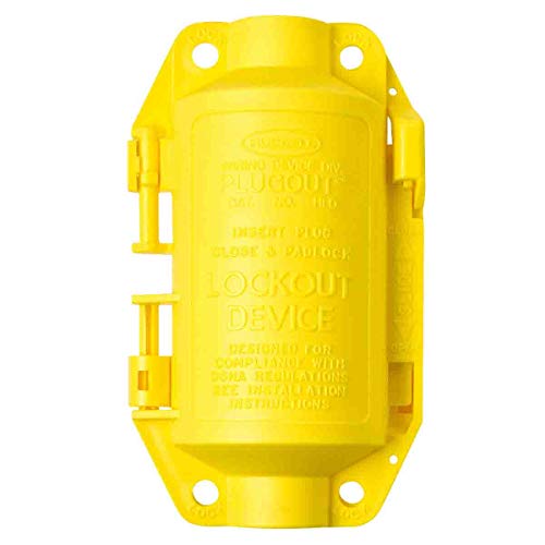 Hubbell Plugout Lockout System, 106 x 78,99 x 185,70 x 78,99 mm, Gelb von Brady