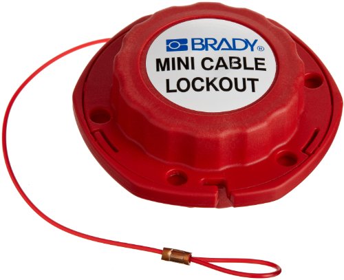 Miniatur Nylon Kabelverriegelungssystem, 100 mm x 2,44 m x 45 mm, rot von Brady