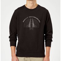 Braille Skateboarding Limited Edition Bridge Sunset Sweatshirt - Black - XL von Braille