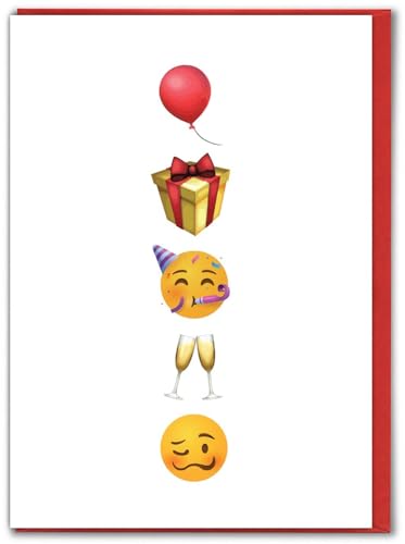 Brainbox Candy Lustige Geburtstagskarte – "Happy Birthday Gifts and Celebrations" – Emoji – Humor-Grußkarte – für Sie und Ihn, Männer, Frauen, Freunde, Partner Brainbox Candy Lustige Geburtstagskarte – "Happy Birthday Gifts and Celebrations" – Emoji – Humor-Grußkarte – für Sie und Ihn, Männer, Frauen, Freunde, Partner von Brainbox Candy