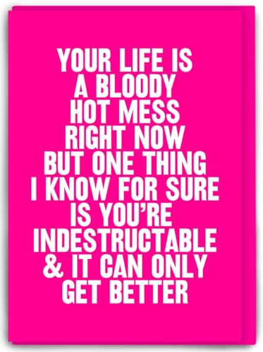Brainbox Candy Lustige Karte mit Aufschrift "Thinking of You" – Real Hackney Dave – "Your Life Is A Bloody Hot Mess" – witziger, lustiger, künstlerischer Humor – für Sie und Ihn, Männer, Frauen Brainbox Candy Lustige Karte mit Aufschrift "Thinking of You" – Real Hackney Dave – "Your Life Is A Bloody Hot Mess" – witziger, lustiger, künstlerischer Humor – für Sie und Ihn, Männer, Frauen von Brainbox Candy