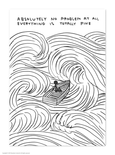 Brainbox Candy Offizielle David Shrigley Postkarte "No Problem At All" - Lustige Postkarten - David Shrigley Art - A6 Druck - Künstlerische Postkarte Brainbox Candy Offizielle David Shrigley Postkarte "No Problem At All" - Lustige Postkarten - David Shrigley Art - A6 Druck - Künstlerische Postkarte von Brainbox Candy